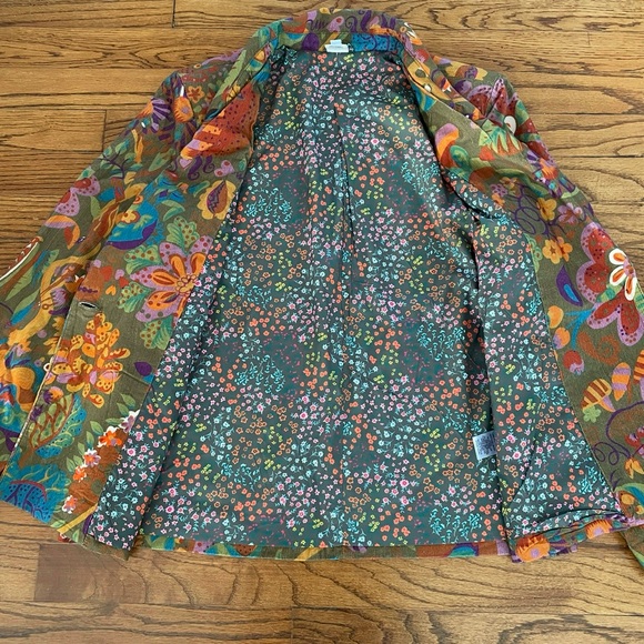 Ivy Jane Colorful Floral Corduroy Blazer Jacket Women’s XS NWOT - Picture 6 of 7